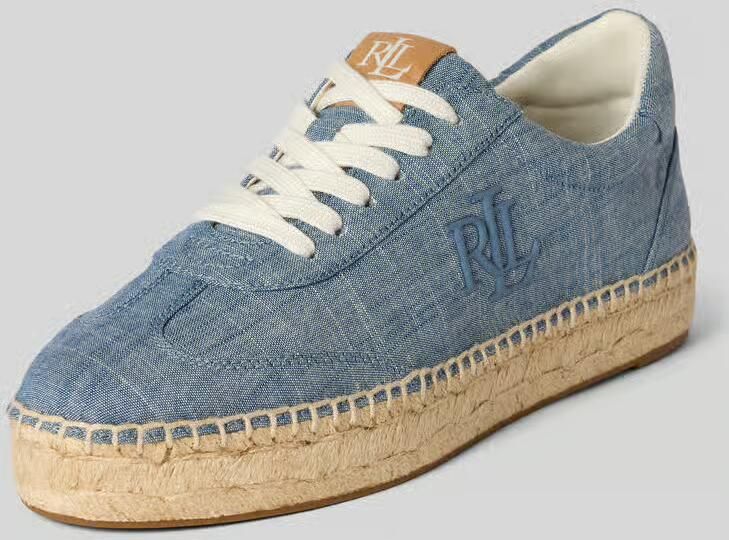 Lauren Ralph Lauren low top sneakers met espadrille-zool