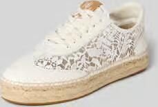 Lauren Ralph Lauren low top sneakers met geborduurd motief model 'LUIZE' - Foto 3