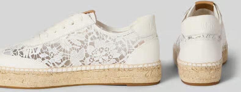 Lauren Ralph Lauren low top sneakers met geborduurd motief model 'LUIZE' - Foto 4