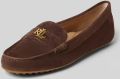 Lauren Ralph Lauren Mocassins van echt schapenleer model 'BARNSBURY' - Bruin