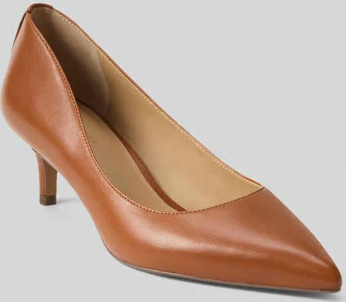 Lauren Ralph Lauren Pumps van leer met elastisch riempje model 'ADRIENNE'