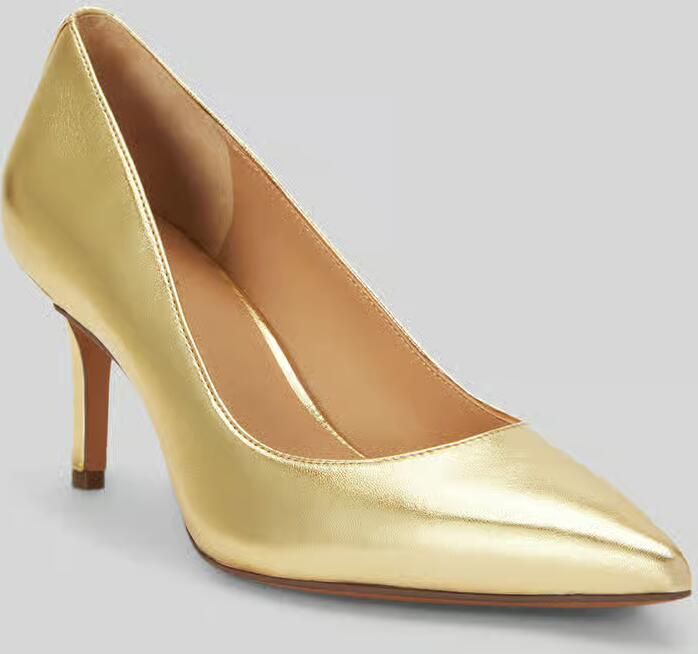 Lauren Ralph Lauren Pumps van echt leer met logodetail