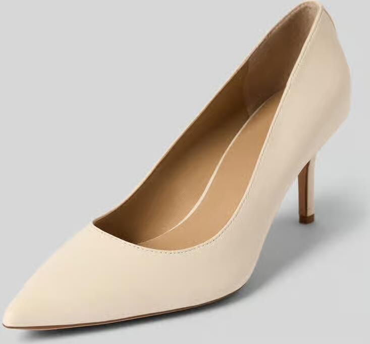 Lauren Ralph Lauren Pumps van leer met naaldhak model 'LANETTE' - Foto 3