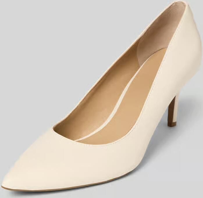 Lauren Ralph Lauren Pumps van leer met naaldhak model 'LANETTE' - Foto 4