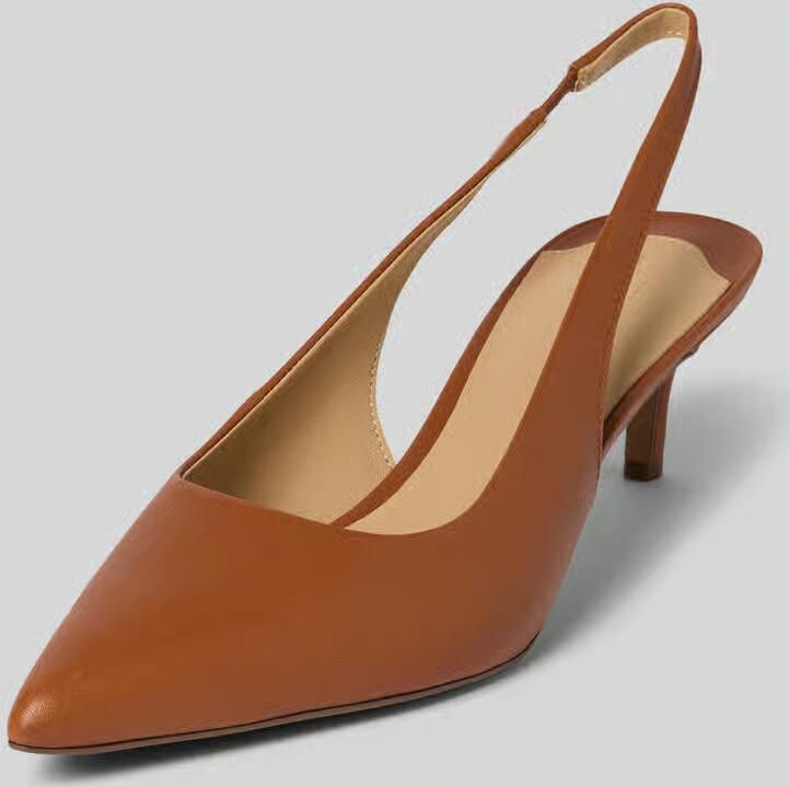 Lauren Ralph Lauren Pumps van leer met naaldhak model 'LOLAH II' - Foto 2