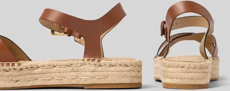 Lauren Ralph Lauren sandalen van puur leer model 'EMERYN ESPDR' - Foto 2