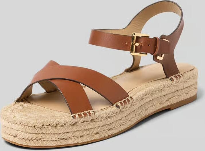 Lauren Ralph Lauren sandalen van puur leer model 'EMERYN ESPDR' - Foto 5