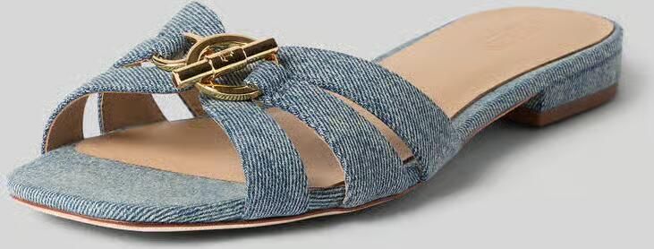 Lauren Ralph Lauren Slippers van denim model 'BLAIKE'