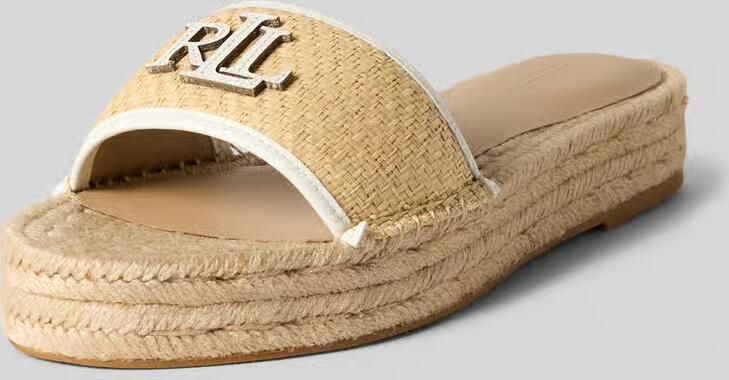 Lauren Ralph Lauren Slippers van echt leer model 'POLLY 4' - Foto 2