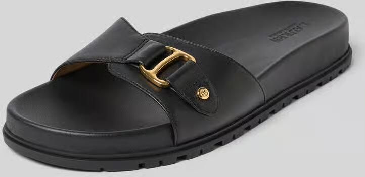 Lauren Ralph Lauren Slippers van echt leer model 'TASHA' - Foto 4