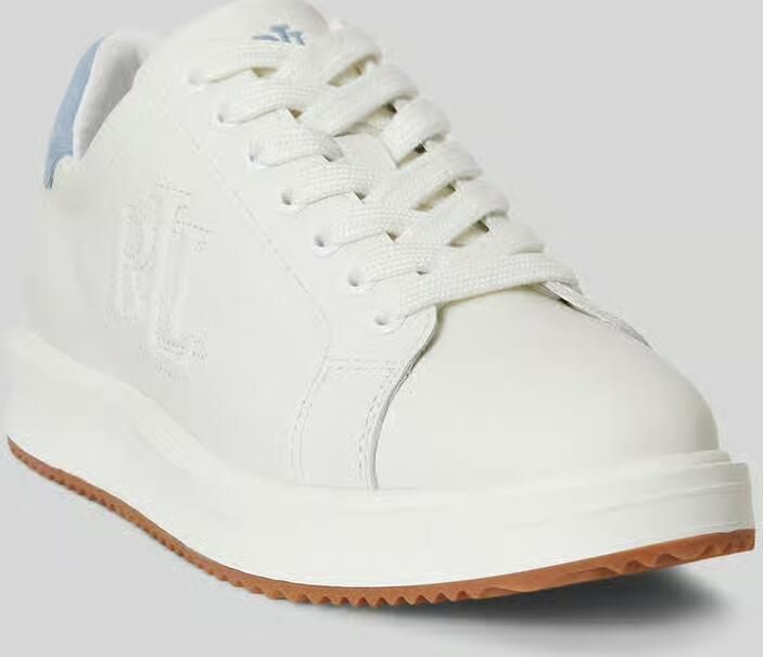 Lauren Ralph Lauren Sneakers van echt leer met gestikt logo - Foto 3