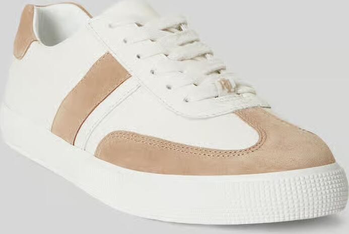 Lauren Ralph Lauren Sneakers van echt leer met label in reliëf