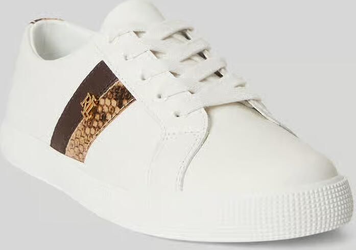 Lauren Ralph Lauren Sneakers van echt leer met logodetail