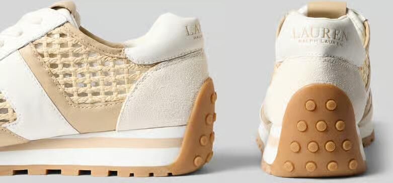 LAUREN RALPH LAUREN Lage Sneakers Dames Dani Low Top Lace Maat: 39 Materiaal: Leer Kleur: Wit - Foto 3