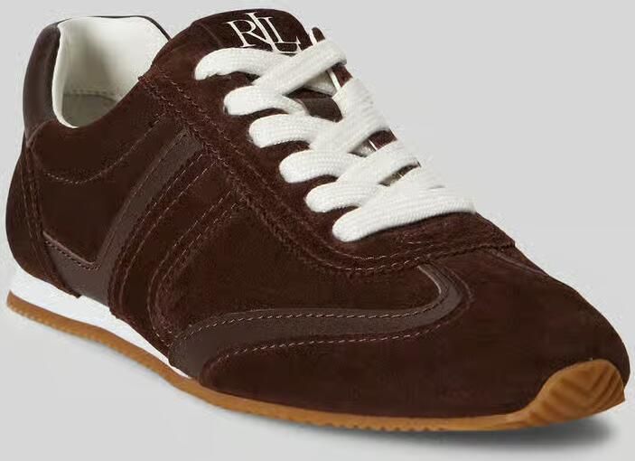 Lauren Ralph Lauren Sneakers van echt rundleersuède model 'DANI'