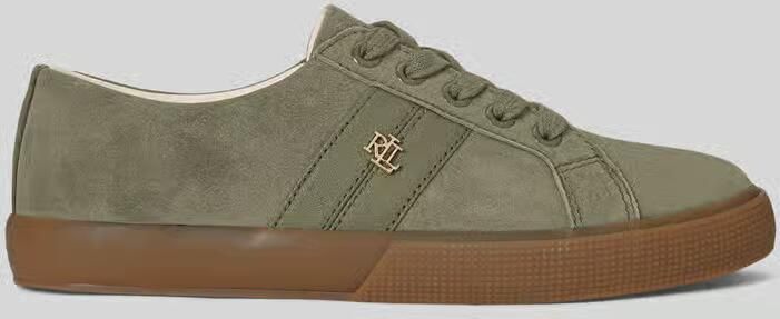 Lauren Ralph Lauren Sneakers van echt suède met logodetail - Foto 6