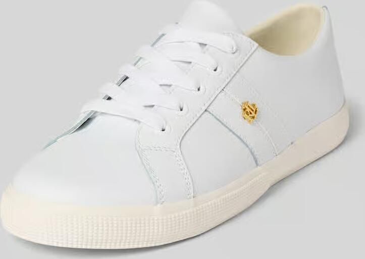 Lauren Ralph Lauren Sneakers van leer met labelapplicatie model 'JANSON II' - Foto 7