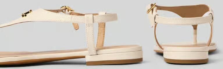 Lauren Ralph Lauren Teenslippers van rundleer model 'EVERLEY 2' - Foto 2