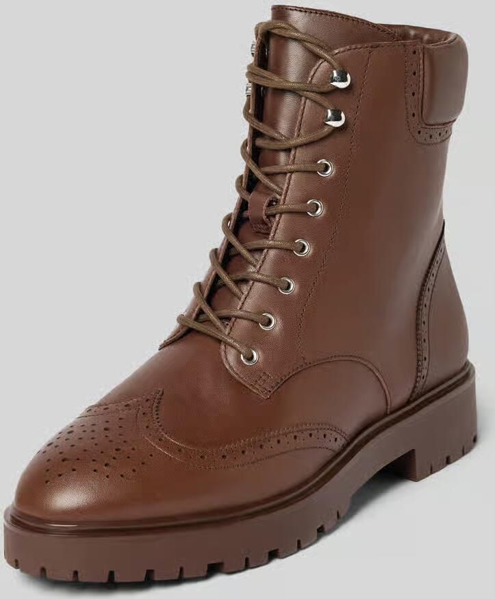 Lauren Ralph Lauren Veterboots van leer met siernaden model 'ALYSN' - Foto 2