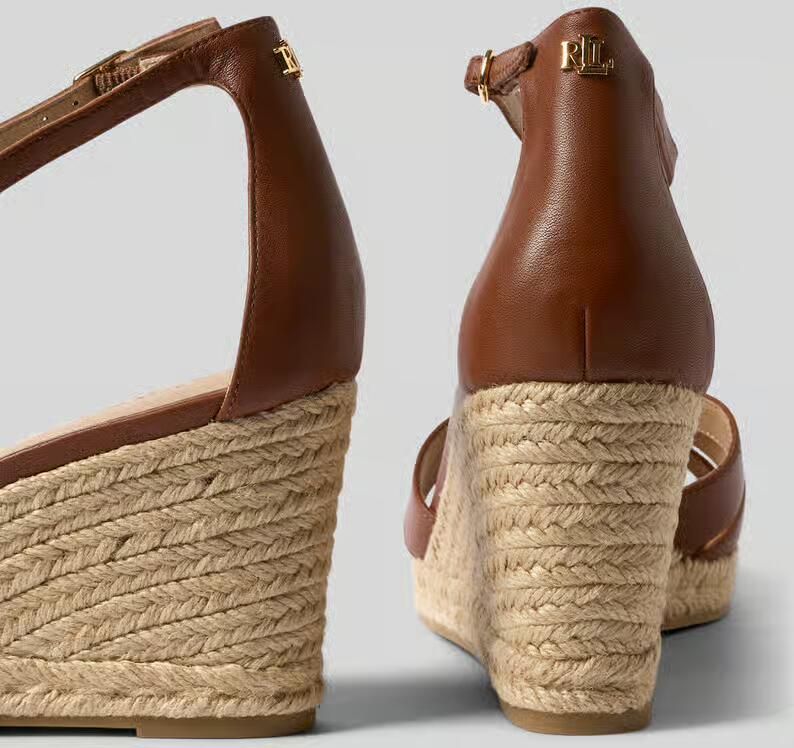 Lauren Ralph Lauren Wedges van echt rundleer model 'NELLIE' - Foto 2