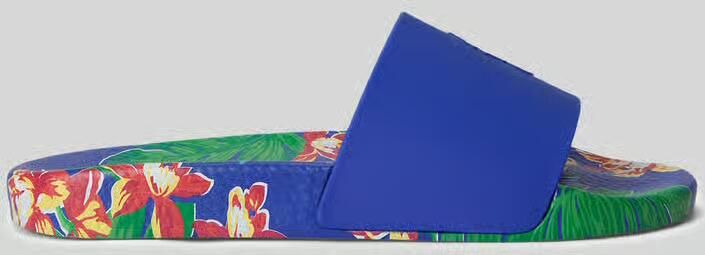 Polo Ralph Lauren Badslippers met all-over motief op de zool - Foto 2