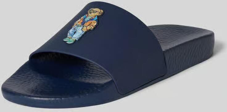 Polo Ralph Lauren Badslippers met polo bear-applicatie