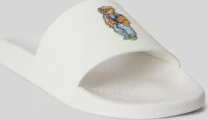 Polo Ralph Lauren Badslippers met polo bear-applicatie