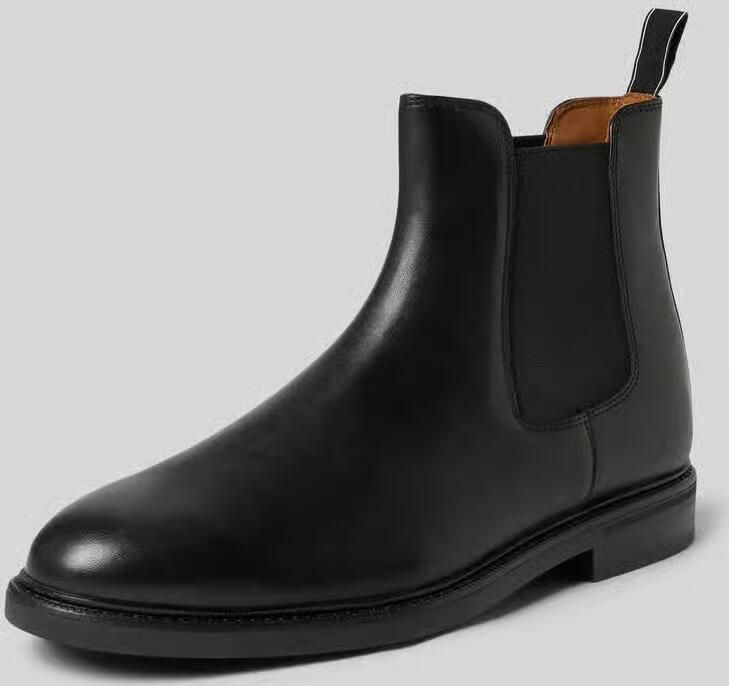 Polo Ralph Lauren Chelsea boots van leer met elastische inzetten model 'ASHER' - Foto 3