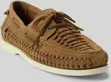 Polo Ralph Lauren loafers van echt leer met gevlochten details