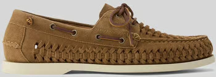 Polo Ralph Lauren loafers van echt leer met gevlochten details - Foto 2
