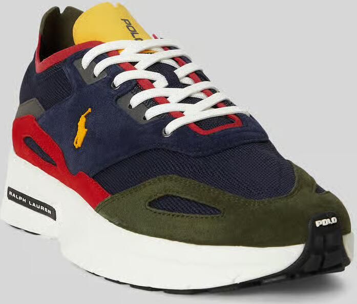 Polo Ralph Lauren Boerum Sneaker van gebreid materiaal met suède panelen - Foto 7