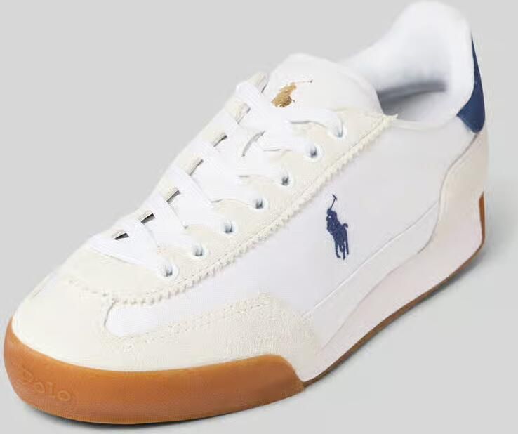 Polo Ralph Lauren Sneakers laag 'Hester' beige donkerblauw wit - Foto 3