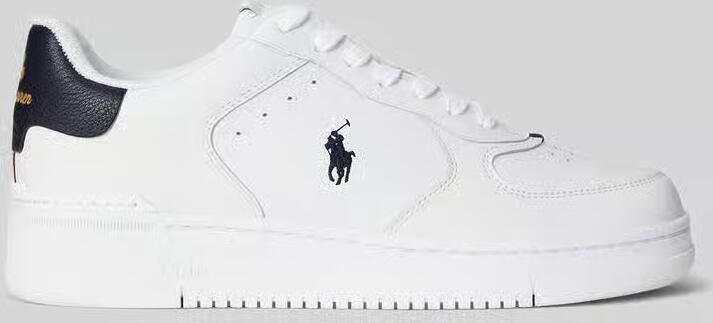 Polo Ralph Lauren Sneakers van gecoate leer-mix model 'MASTER COURT' - Foto 9