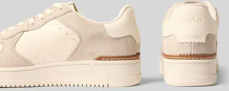 POLO RALPH LAUREN Ralph Lauren Lage Sneakers Heren Masters Court Low Top Maat: 42 Materiaal: Suède Kleur: Beige - Foto 12