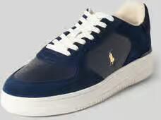 POLO Ralph Lauren Masters Court PP suède sneakers donkerblauw - Foto 6