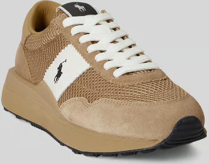 Polo Ralph Lauren Sneakers van echt rundleer met gestikt logo