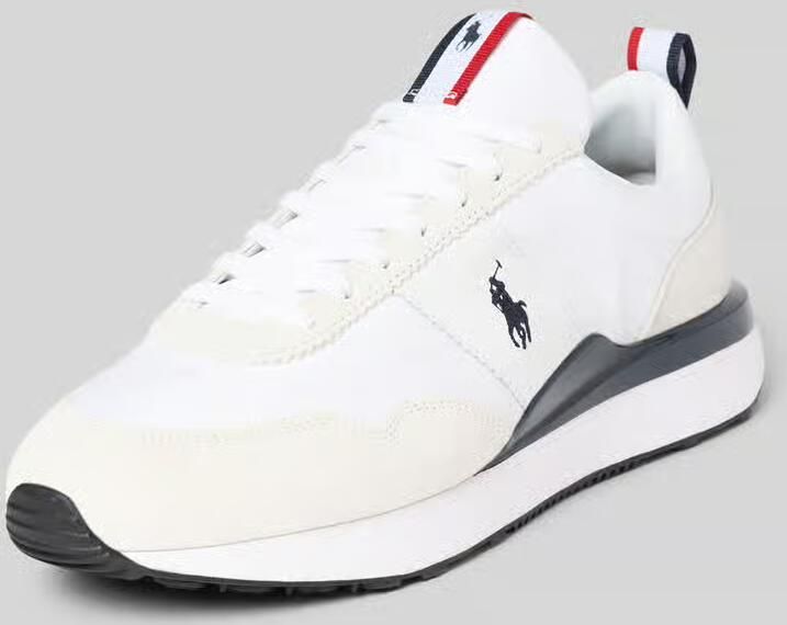 Polo Ralph Lauren Sneakers van gecoate leer-mix model 'TRAIN 89' - Foto 3