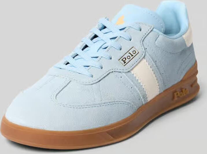 POLO RALPH LAUREN Ralph Lauren Lage Sneakers Dames Htr Aera-sneakers-low Top Lace Suède Blauw - Foto 6