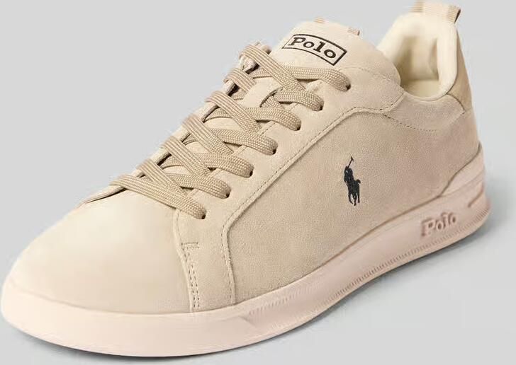 POLO RALPH LAUREN Heren Lage sneakers Hrt Crt Rib-sneakers-low Top Lace Beige Textiel - Foto 3