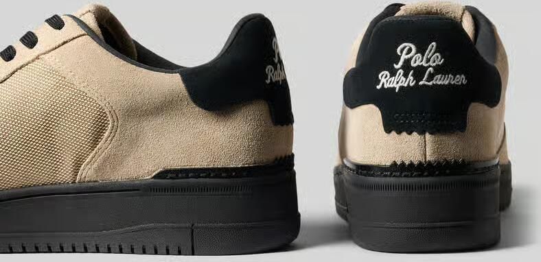 Polo Ralph Lauren Sneakers van puur leer met logodetail - Foto 4