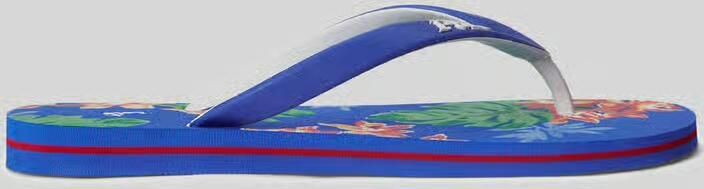 Polo Ralph Lauren Teenslippers met all-over motief-zool - Foto 2