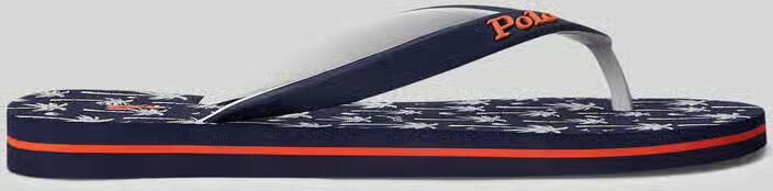 Polo Ralph Lauren Teenslippers met all-over motief-zool - Foto 2