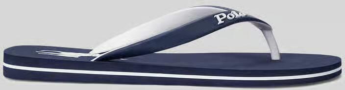 Ralph Lauren Marineblauwe teenslippers met Bolt Big Pony-logo Blue Heren - Foto 3