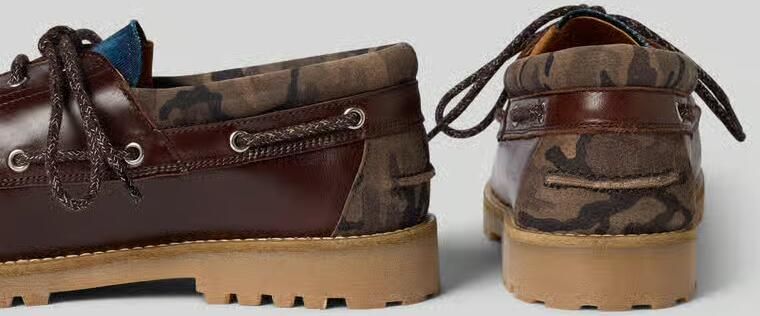 Replay Bootsschoenen van leer met geprofileerde zool - Foto 2