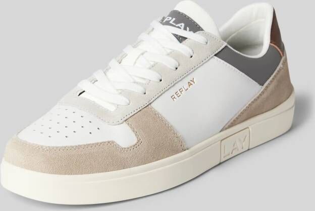 Replay Sneakers van echt leer model 'POLYS COURT'