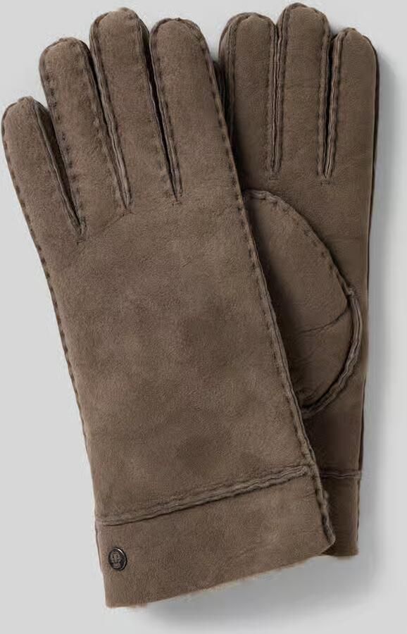 Roeckl Handschoen van Lamswol met logodetail model 'Helsinki'