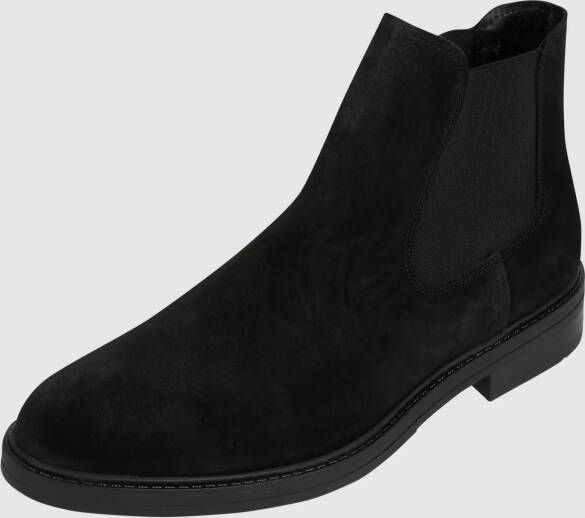 Selected Homme Chelsea-boots van leer