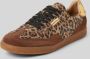 Steve Madden Ethora-L suède sneakers met panterprint beige lila - Thumbnail 5