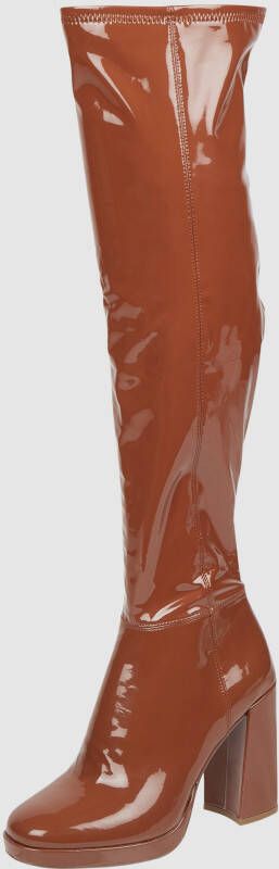 Steve Madden Overkneelaarzen in laklook model 'Magnifico' - Foto 3