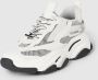 Steve Madden Witte Mesh Sneakers met Zilver en Wit Overlays White Dames - Thumbnail 8